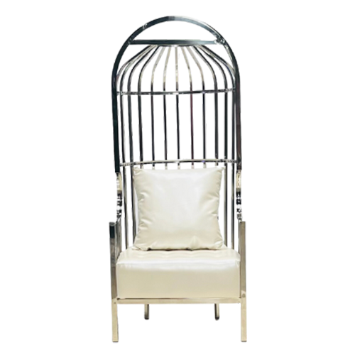 Silver Birdcage Chair