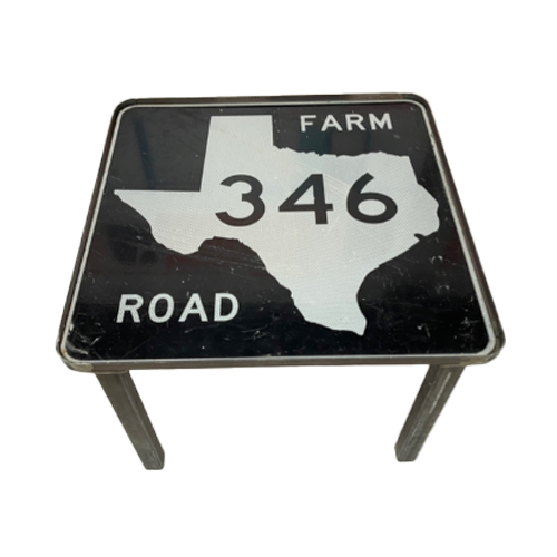Road Sign End Table