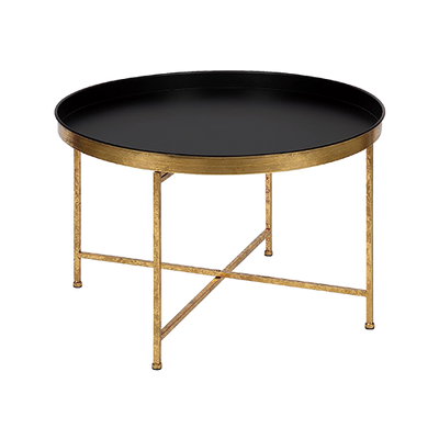 Black & Gold Tray Coffee Table