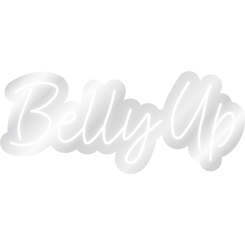 Belly Up - White LED Neon