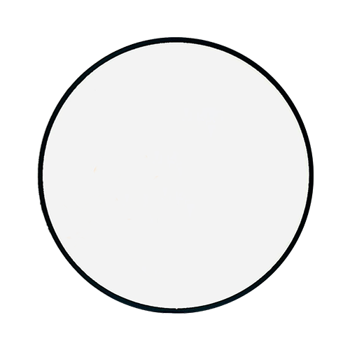 5' Graphic Circle Sign - Black Frame