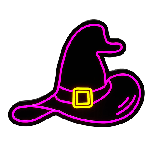 Halloween Witch Hat LED Neon