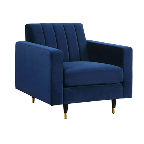 Navy Velvet Chair