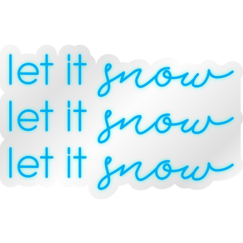 Let It Snow - Multicolor LED Neon
