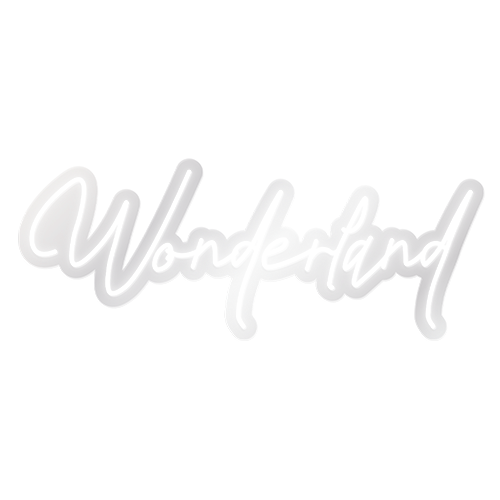 Wonderland – White LED Neon
