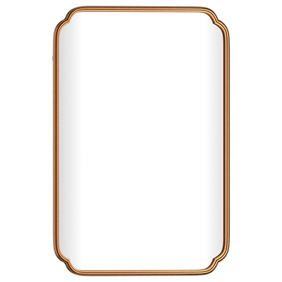 Gold Scalloped Mirror
