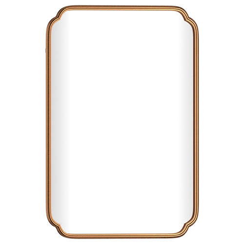 Gold Scalloped Mirror