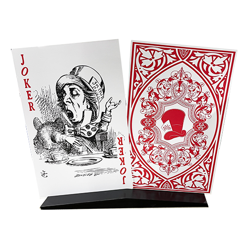 Set of (2) Standing Cards - Mad Hatter