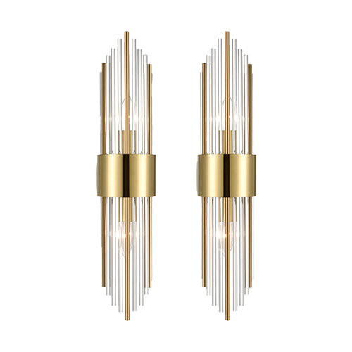 Modern Gold Wall Sconce (Set of 2)