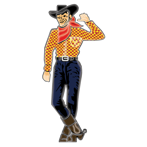 14' LED Neon Cowboy