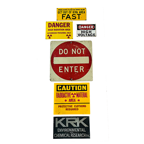 Set of Warning Signs