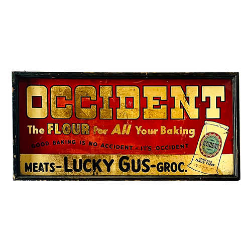 Occident Flour Sign