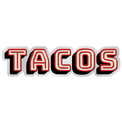TACOS - Red LED Neon