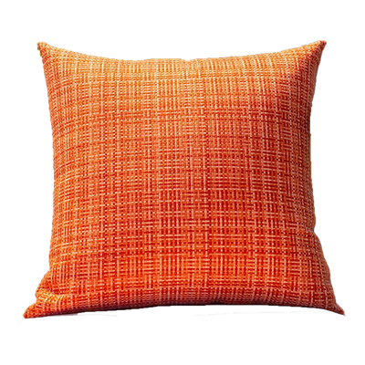 Orange Textured Pillow