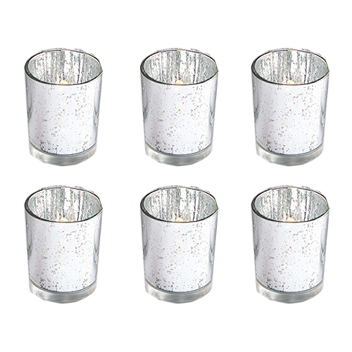 Silver Votive Holders - Set of (6)