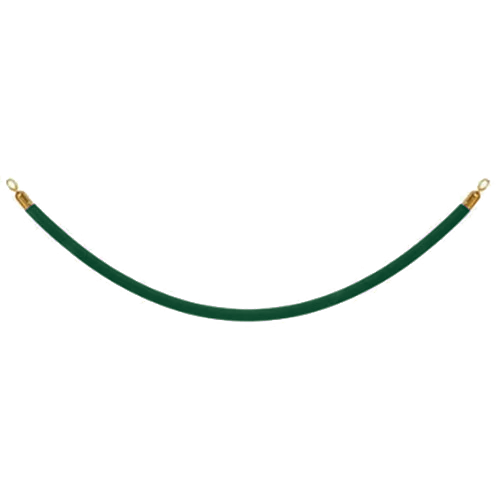 Green Rope with Brass Ends
