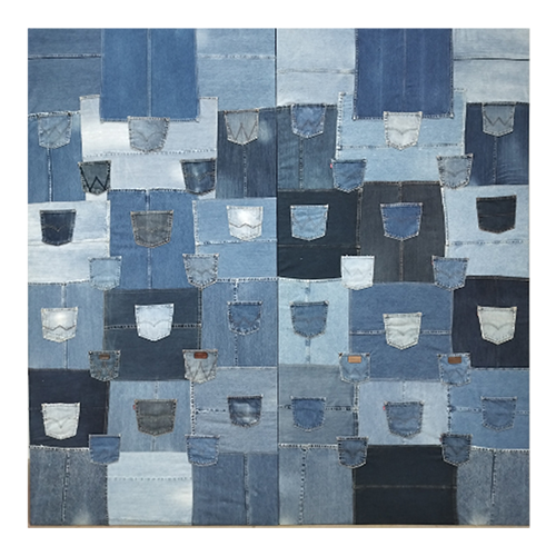 Denim Pocket Wall 8'