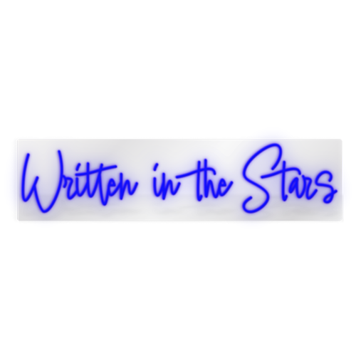 Written in the Stars - Blue LED Neon