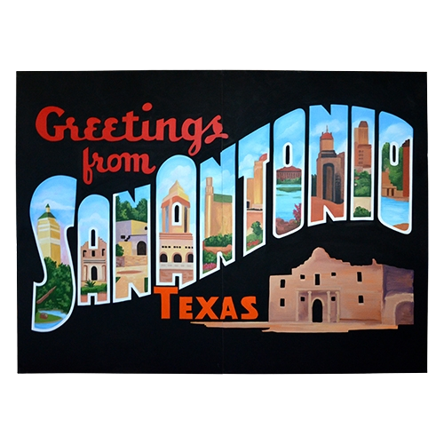 San Antonio 8' x 11' Postcard