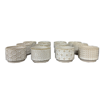 Embossed Votive Holders - Set of (12)