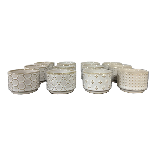 Embossed Votive Holders - Set of (12)