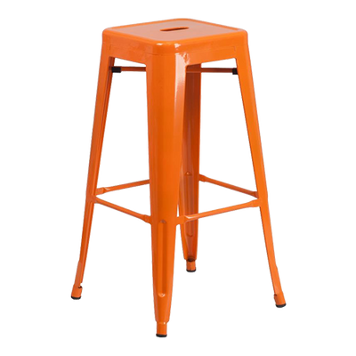 Orange Bistro Bar Stool