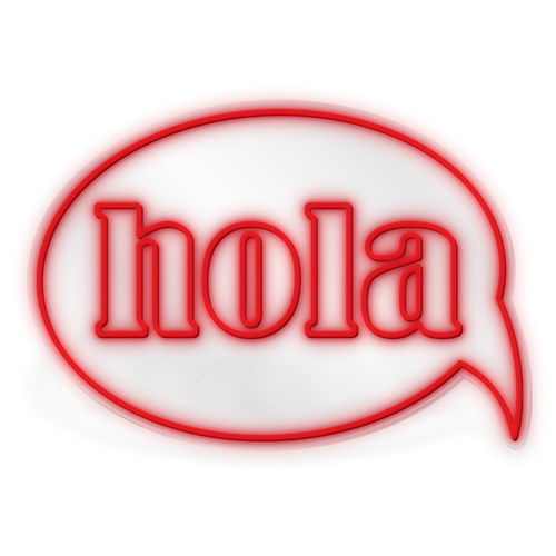 Hola Thought Bubble - Multicolor LED Neon