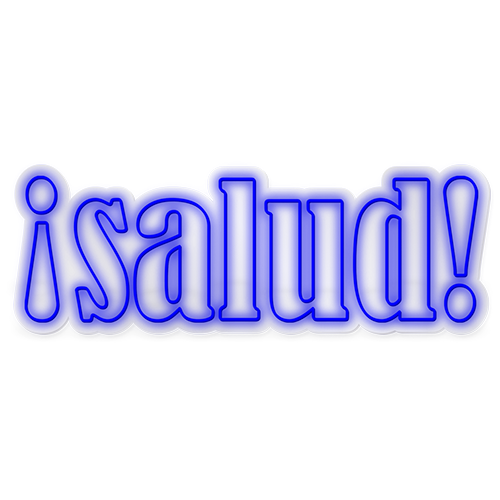 Salud! Block - Multicolor LED Neon