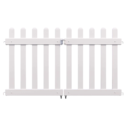 White Fence Gate