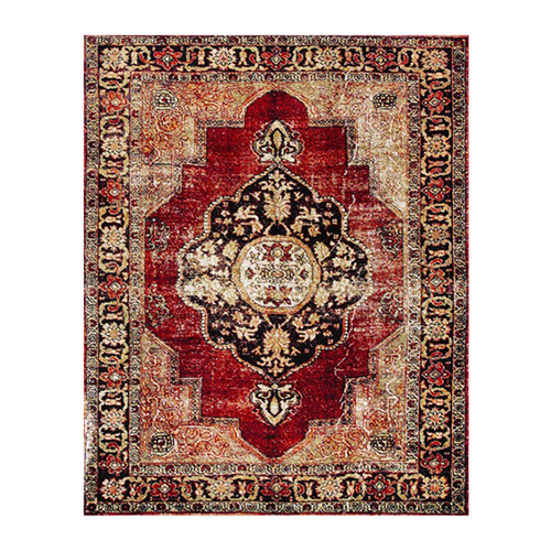 Red and Black Medallion Rug 8' x 10'