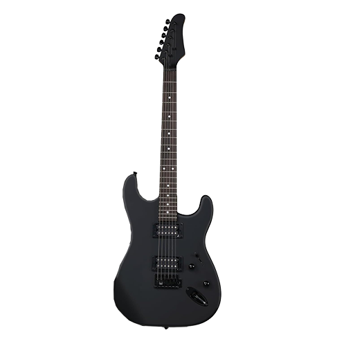 Matte Black Guitar