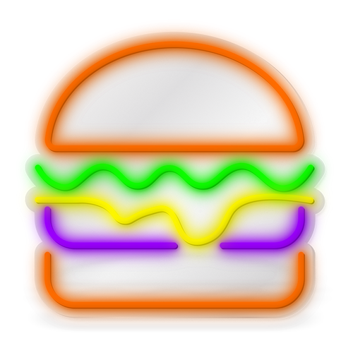 Hamburger - LED Neon
