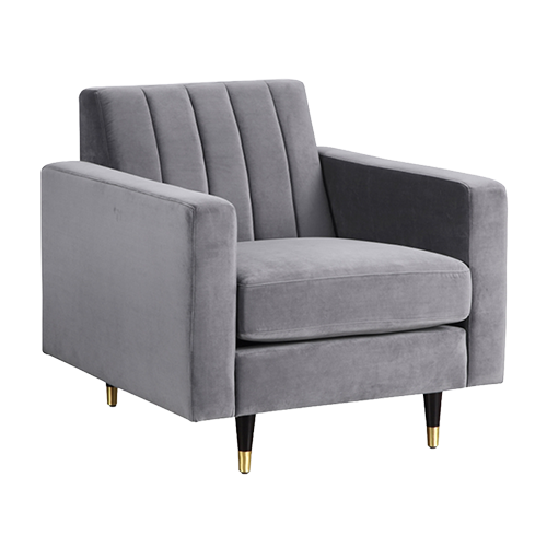 Grey Velvet Chair