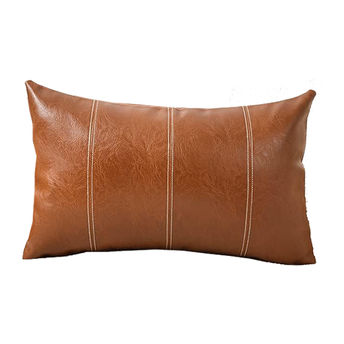 Leather Lumbar Pillow
