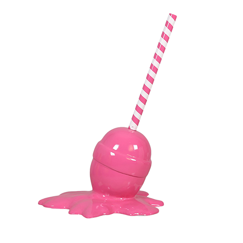 Pink Melted Lollipop