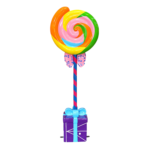 6' Colorful Swirl Lollipop