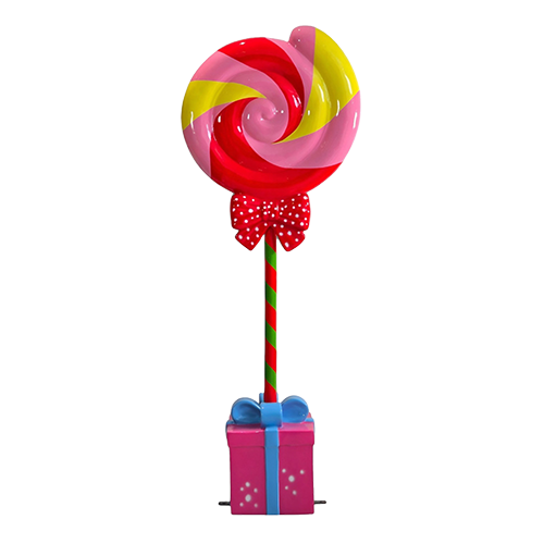 6' Swirl Lollipop - Pink, Red, Yellow