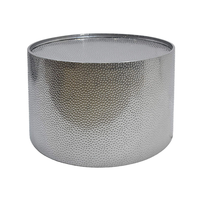 Modern Hammered Silver Coffee Table