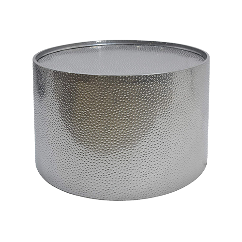 Modern Hammered Silver Coffee Table