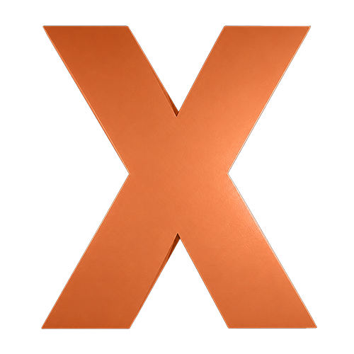 Oversized Letter X