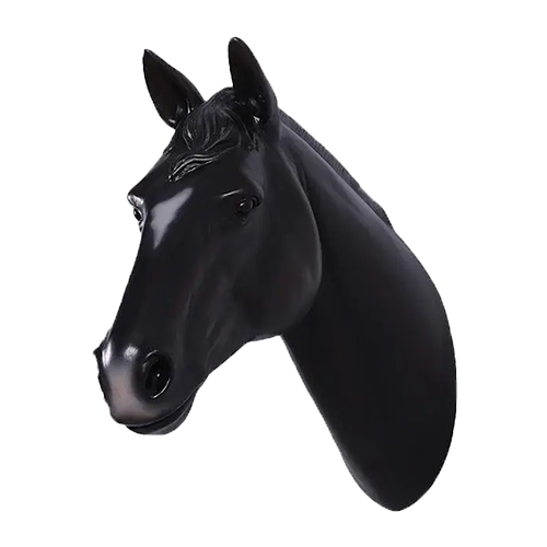 Horse Head - Dark Brown Wall Mount