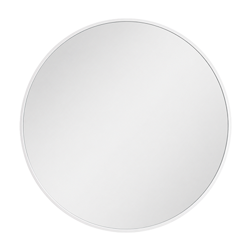 Round Mirror White Frame - 30"
