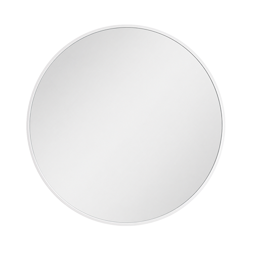 Round Mirror White Frame - 24"