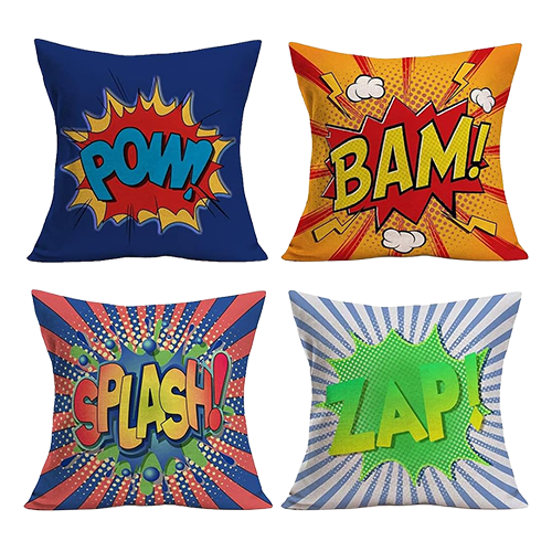 Super Hero Pillows (Set of 4)
