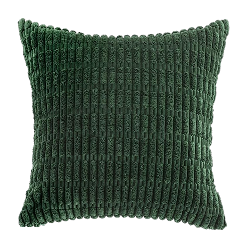 Green Textured Pillow