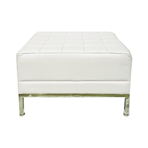 White Mod Ottoman