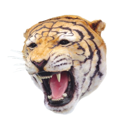 Tiger Head Mount Faux