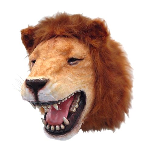 Lion Head Mount Faux
