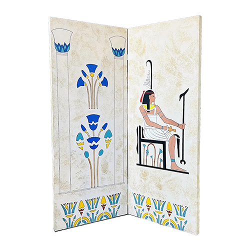 Egyptian Screen Wall - Sitting Looking Right