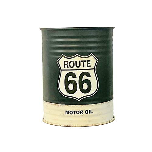Route 66 Oil Can End Table